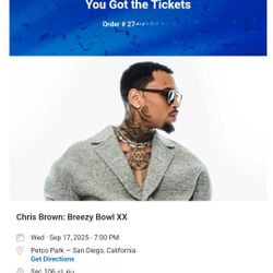 Chris Brown Tickets - Breezy Bowl 9/17