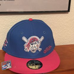 Pink And Blue Bubble Gum Hat Pirates New Era Fitted