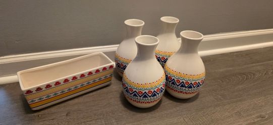 Colorful vases