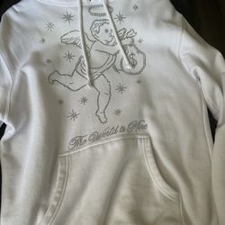 White hastamuerte hoodie size S