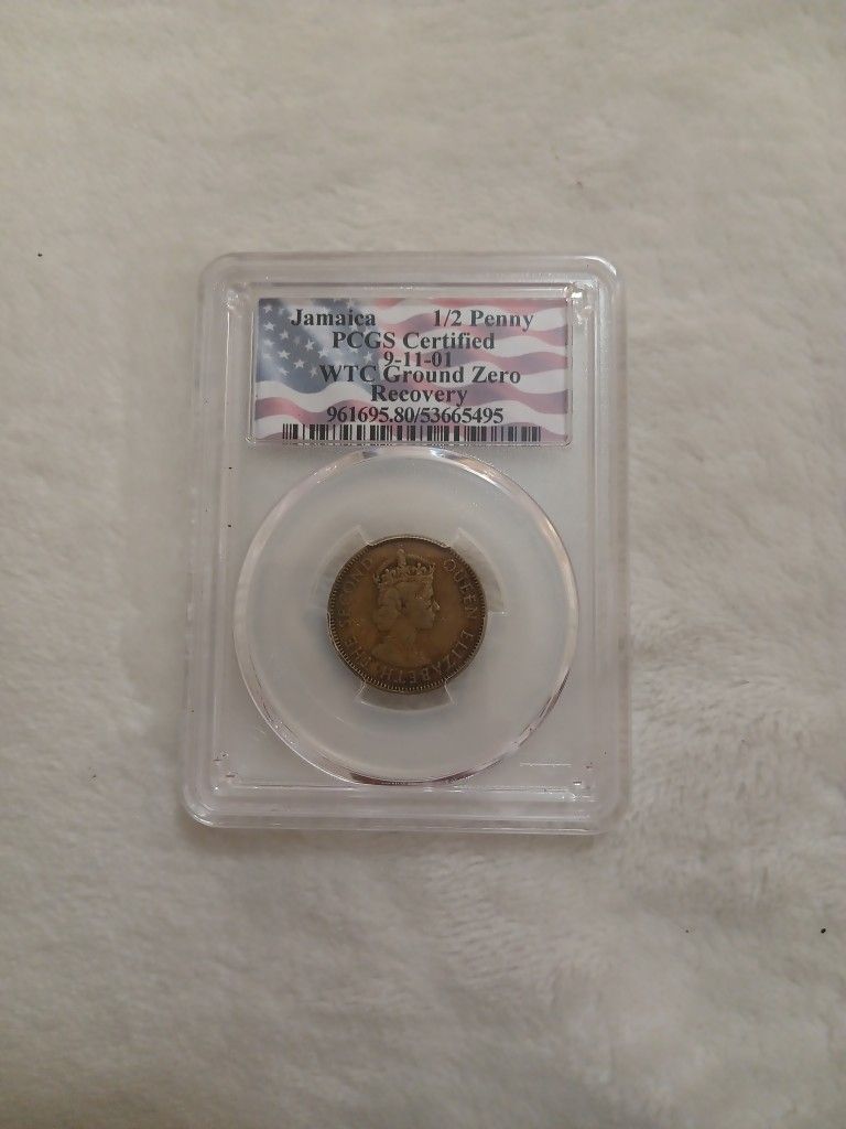 Jamica 1/2 Penny WTC GROUND ZERO RECOVERY