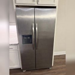 Side-by-Side Refrigerator 22.3 Cu Ft Stainless Steel - New – Durham, NC