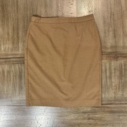 Banana Republic Brown Tan Straight Pencil Skirt 6 Lined Stretch Business Office