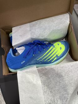 New Balance Women's Track Spike Shoes Blue with Green