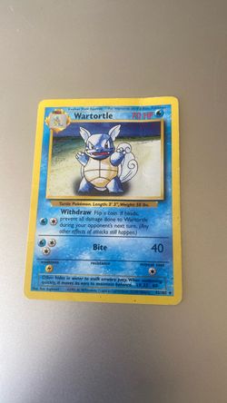 (Used) Wartortle Pokémon card