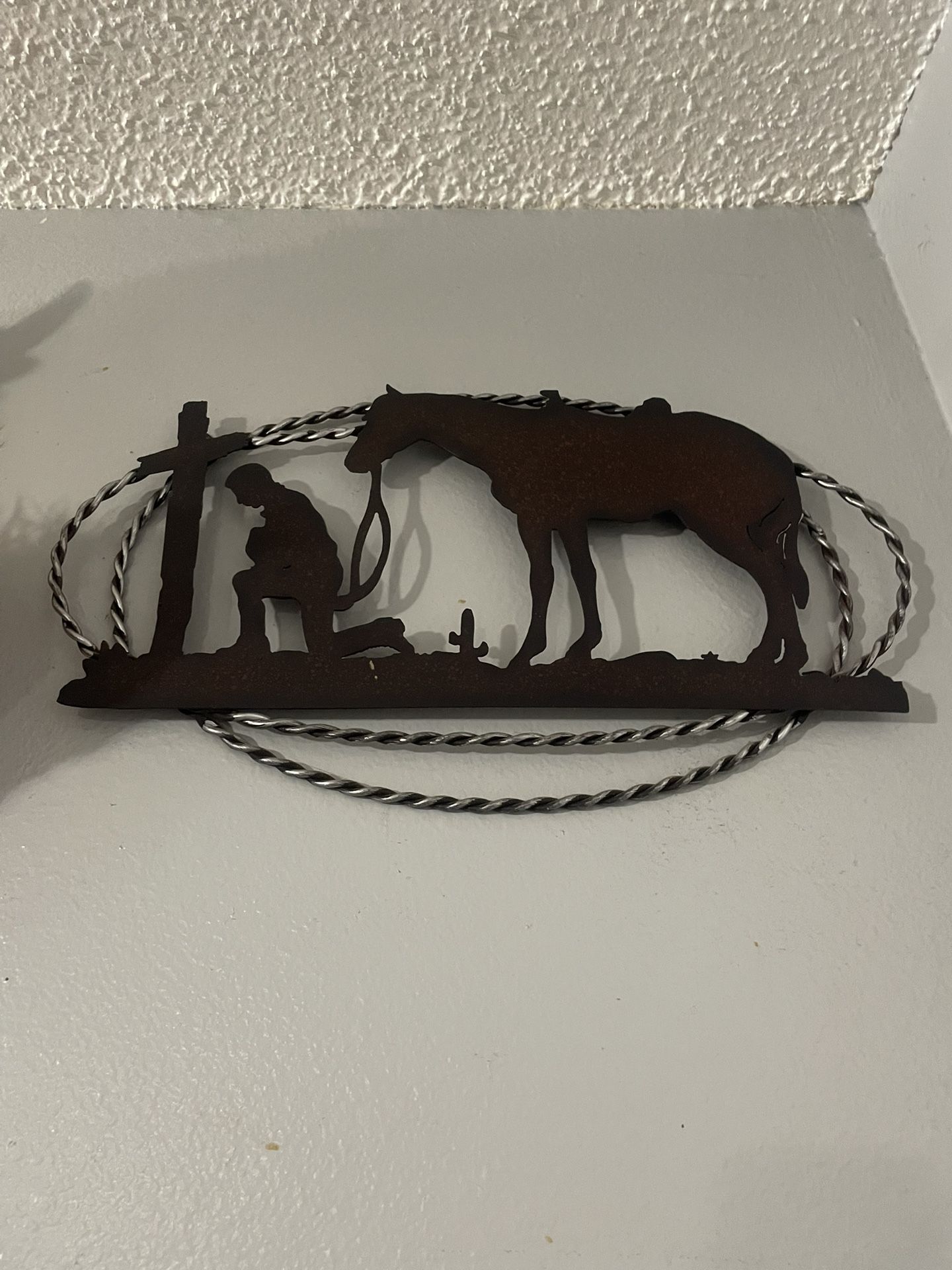 Cowboy Metal Decoration