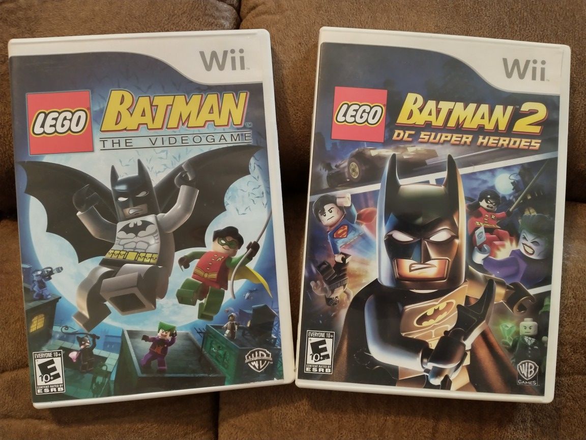 Lego Batman 2 DC Super Heroes & Bonus Lego Batman The Videogame For Wii