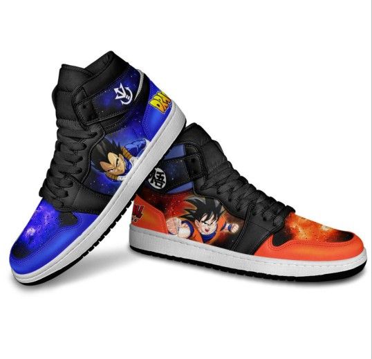 Goku Custom Jordan Anime Vegeta And Goku Air Jordan Sneakers