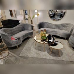 Modern Luxury 2 Pcs Sofa Set