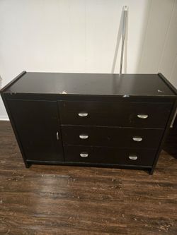 Large Black Dresser