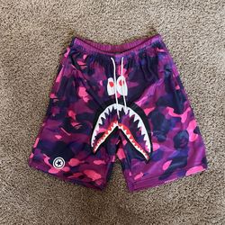 Purple Camo BAPE Shorts