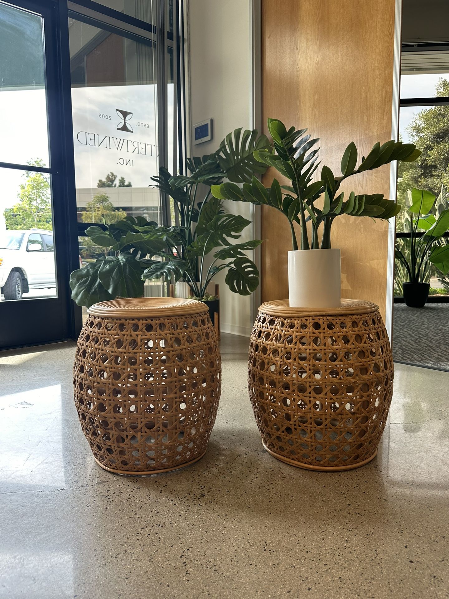 Rattan Stools (set of 2) for Sale in Irvine, CA - OfferUp