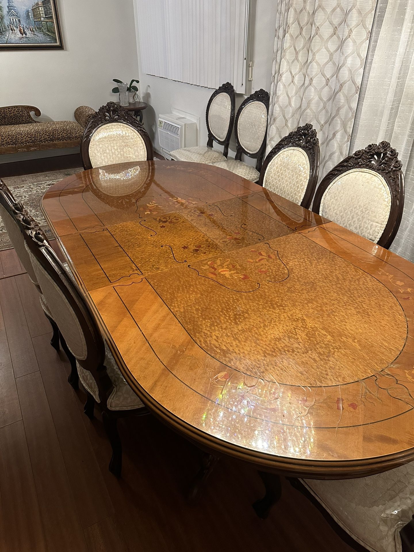 Italian Dining Table And 10 Chairs