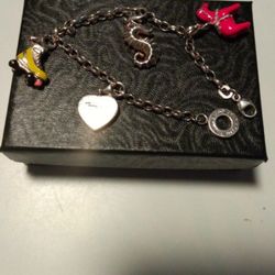 Thomas Sabo 925 Enamel Charm Bracelet