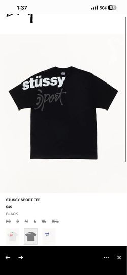 Stussy sports tee black