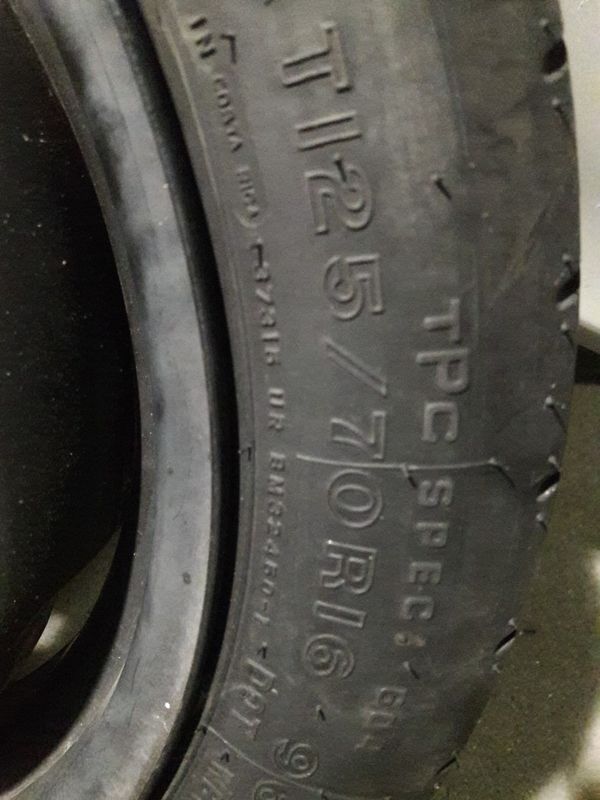 Firestone Donut Tire T125/70/16 for Sale in Anaheim, CA OfferUp
