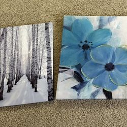 Canvas Wall Art X2