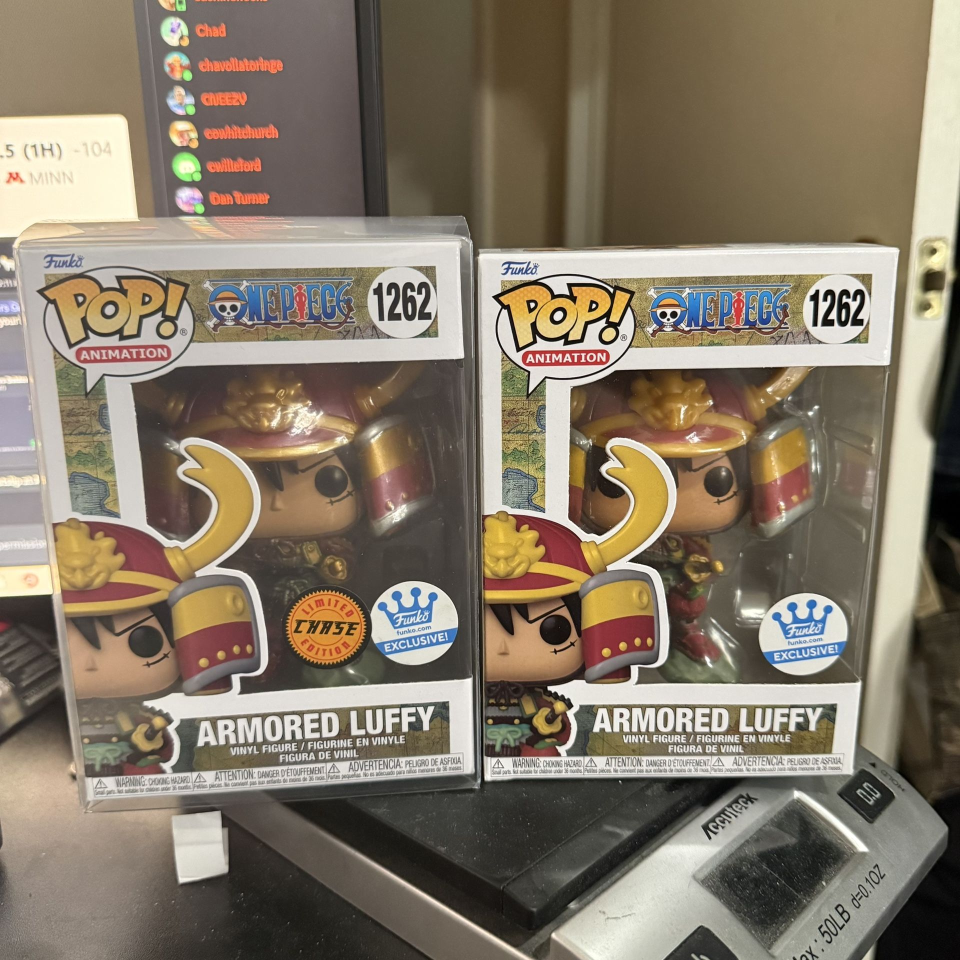 One Piece Funko Pop Armored Luffy 1262 Chase And Common