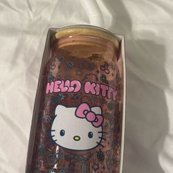 Hello Kitty Glass Cup New 