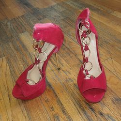 Red High Heels Size 10