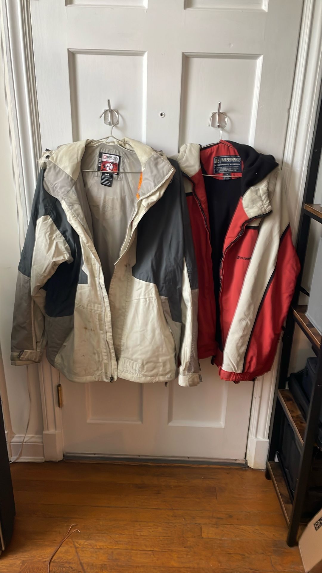 Two Winter Coat Snowboard Jackets Burton And American Eagle XL Size