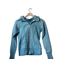 Lululemon Scuba Zip Up Blue Hoodie Jacket size 2 Rare for Sale in Shadow  Hills, CA - OfferUp