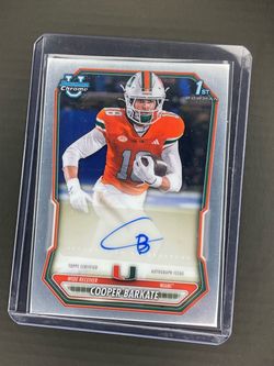 Cooper Barkate Bowman Chrome 1st Autograph Card