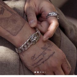 C+C Mens 925 Silver Bracelet