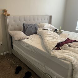 King Size Matress And Bed Frame 