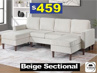 Sectional doble chaise