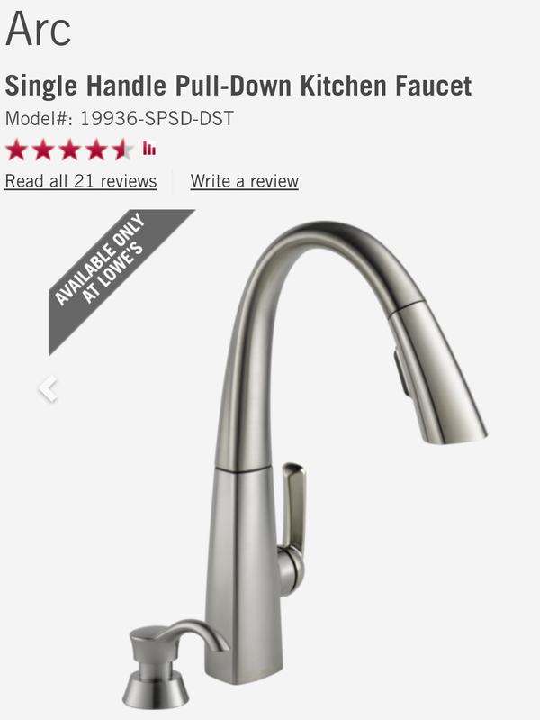 Delta Arc Spotshield Stainless Faucet Model 19936 Spsd Dst For