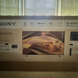 Sony Bravía 85” Class Tv Brand Spanking New 