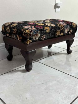 Antique Foot Stool With Storage 23”Lx13”Wx11”H