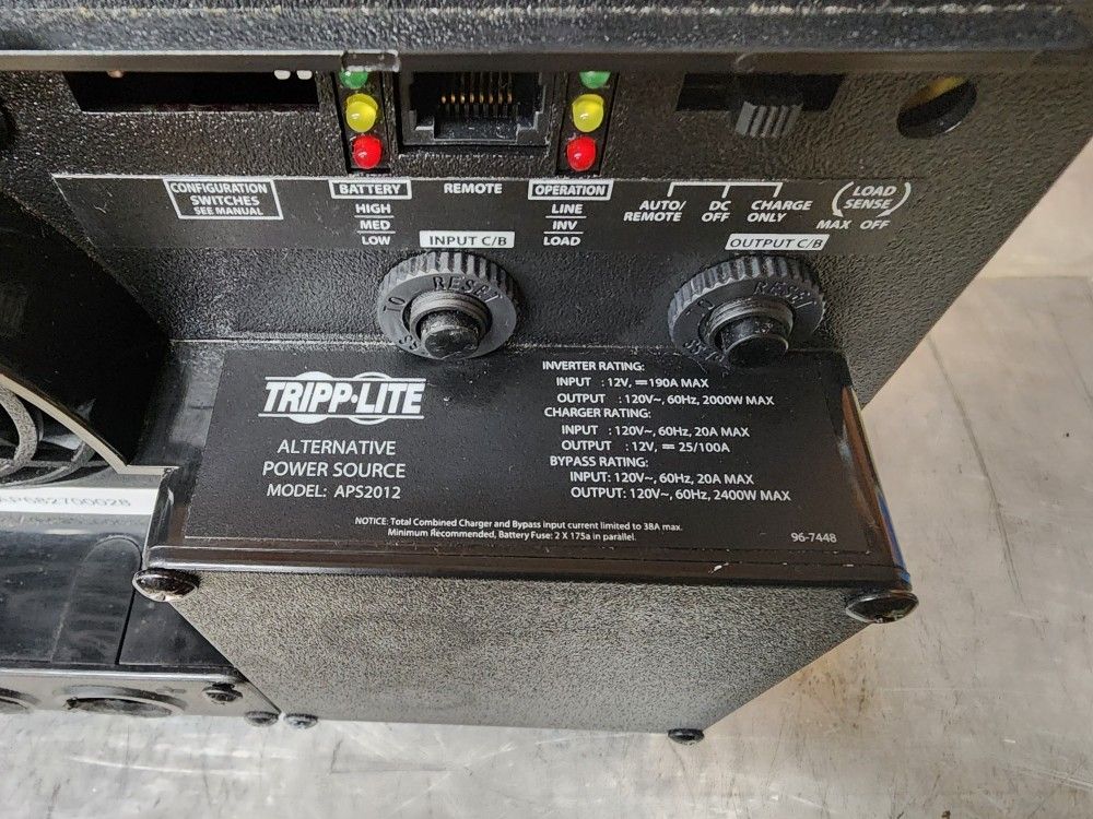 Tripp Lite’s APS2012 Inverter/Charger 2000W