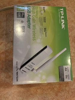 Brand new  factory sealed TP-Link High Gain Wireless USB Adapter.