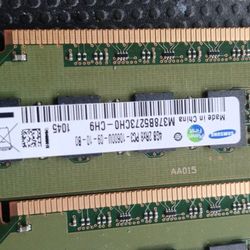 2x 4gb Samsung Ram Pç3-10600u-09-10-bo M378ɓ5273cho-ch9