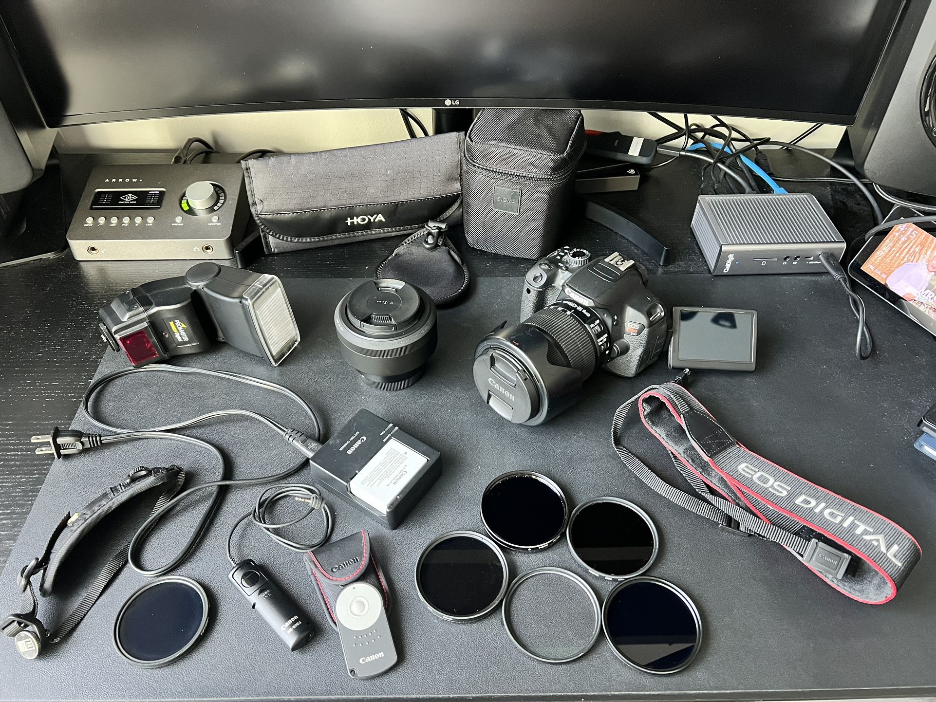 Canon EOS Rebel T4i w/18-135mm IS EF-S and Sigma 30mm f1.4