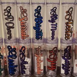 Clear Personalized Acrylic Tumblers