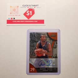 Topps 2008 Finest Rookie Card Alondo Tucker Phoenix Suns Card #64 Refactor