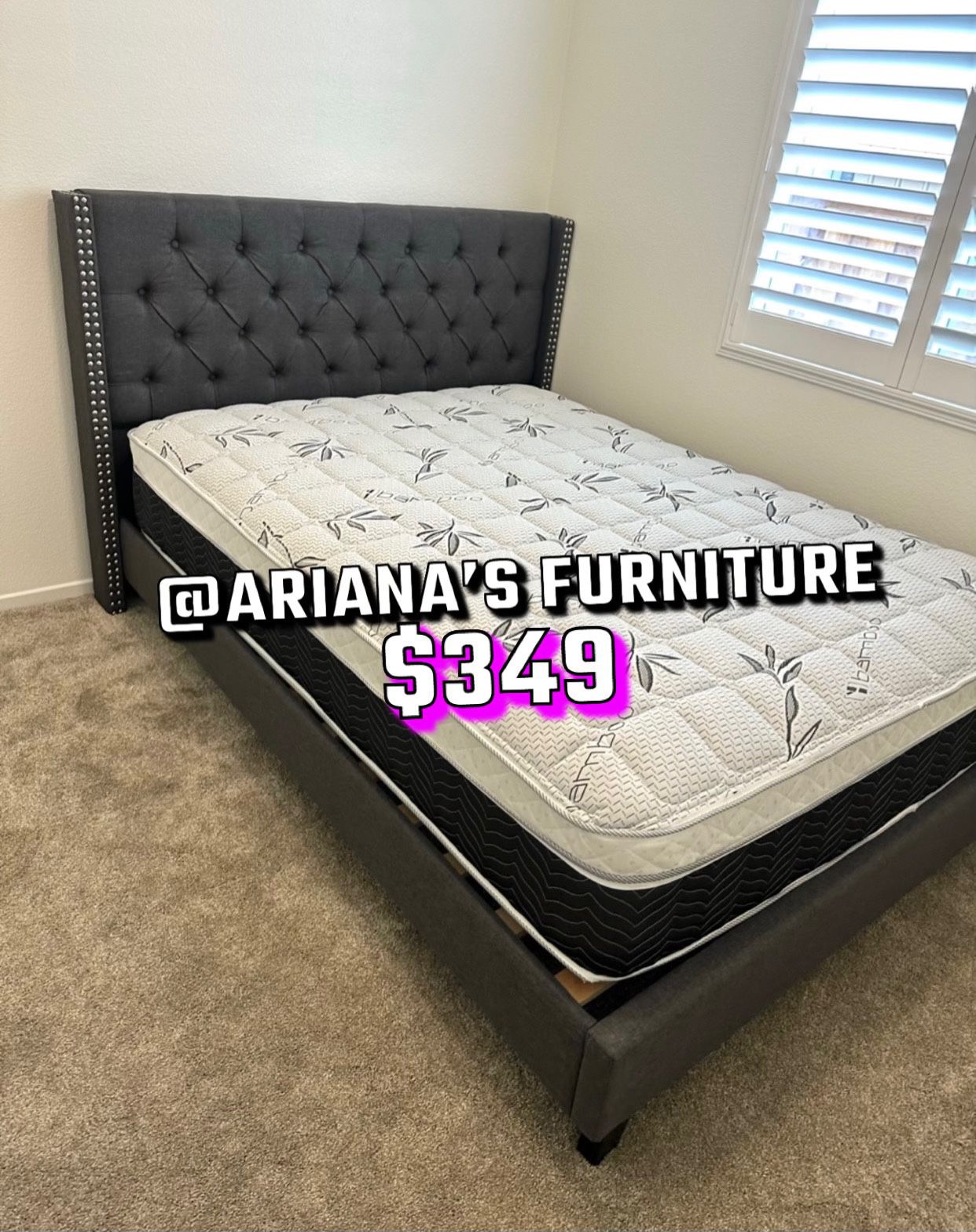 Queen Size Be Frame With Mattress Included 