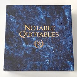 Notable Quotables Board Game New / Sealed 1990 Vintage 