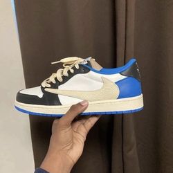 Jordan 1 low Nike travis scott x fragment sneakers