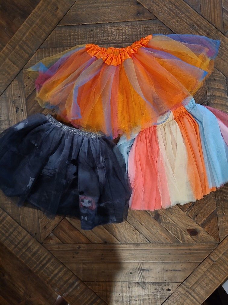 3 Girls Tutu Assortment Toddler Sz 4-6