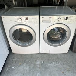 LG washer and dryer with 2 months warranty, in perfect operation delivery available, ask for other appliances.