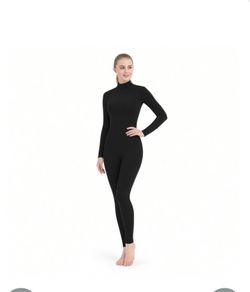 SUPRNOWA Women's Full Body Turtleneck Unitard
