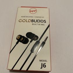 Deejay's GoldBudds Model J6 Earbuds