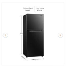 Refrigerator (New in Box) 10.1 Cu. Ft Black 