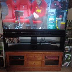 73"MITSUBISHI 1080P DIGITAL LASER PROJECTION TV WITH MATCHING STAND $300 FINAL PRICE 