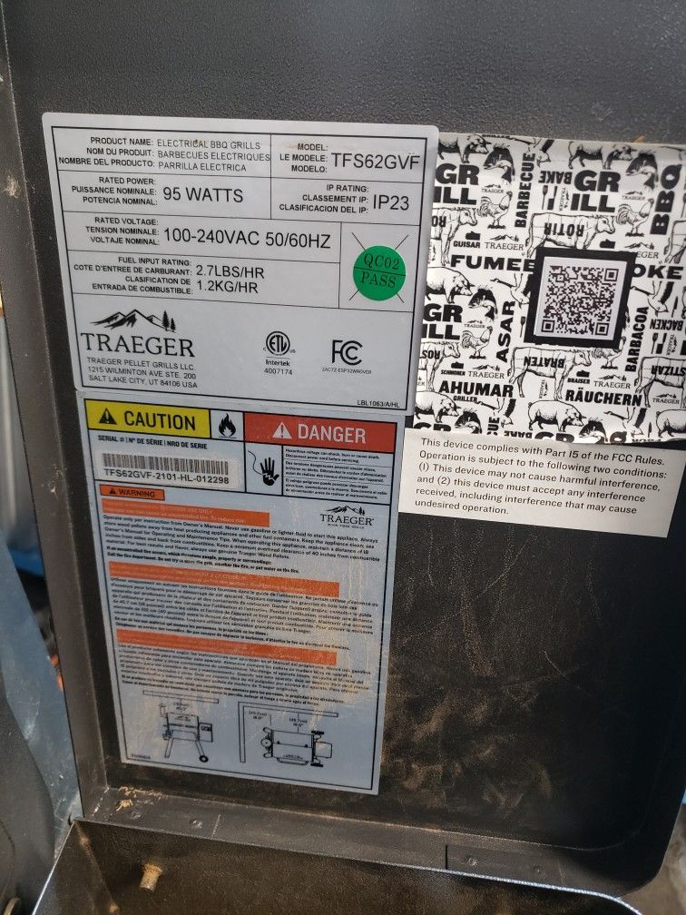 Costco Treager Wifi Enabled Comes With Cover