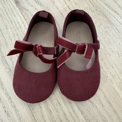 Old Navy baby girl ballet flat shoes , size 6-12 months
